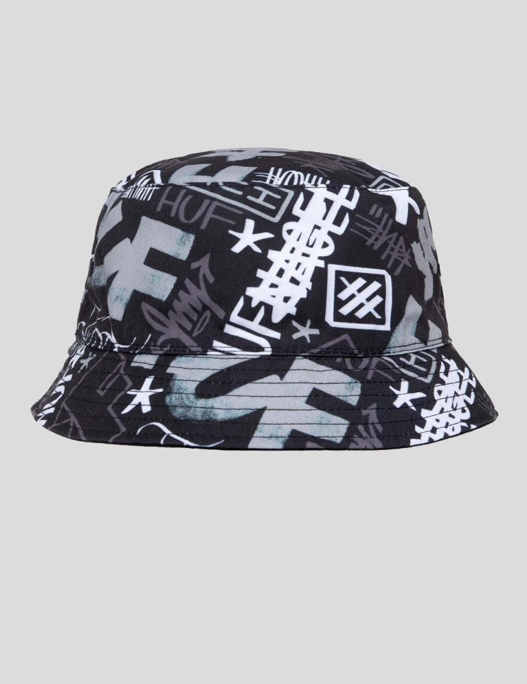Colaborações HUF haze bucket hat black